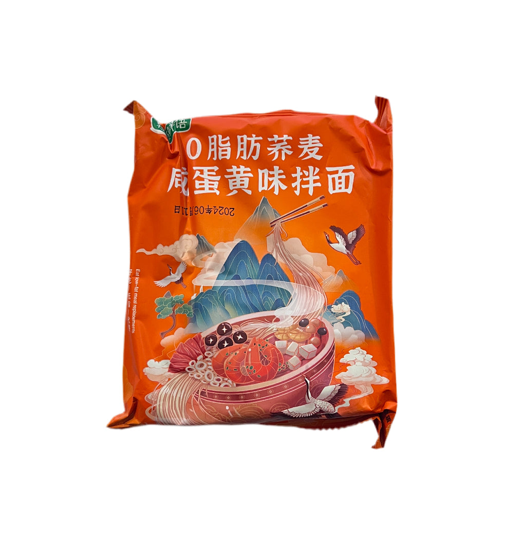 恬恬细雨 0脂肪荞麦咸蛋黄味拌面