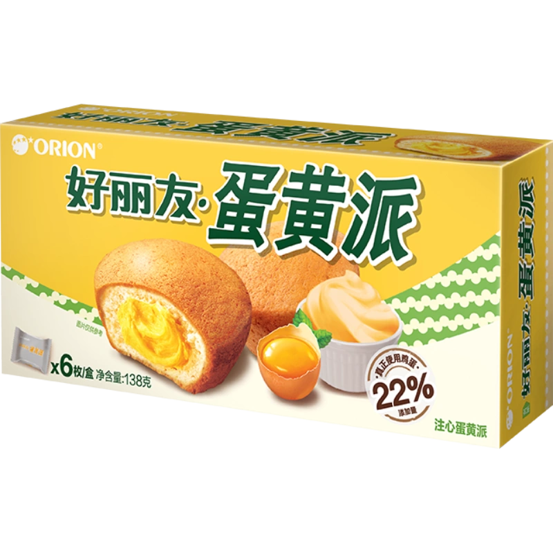 好丽友蛋黄派 6枚