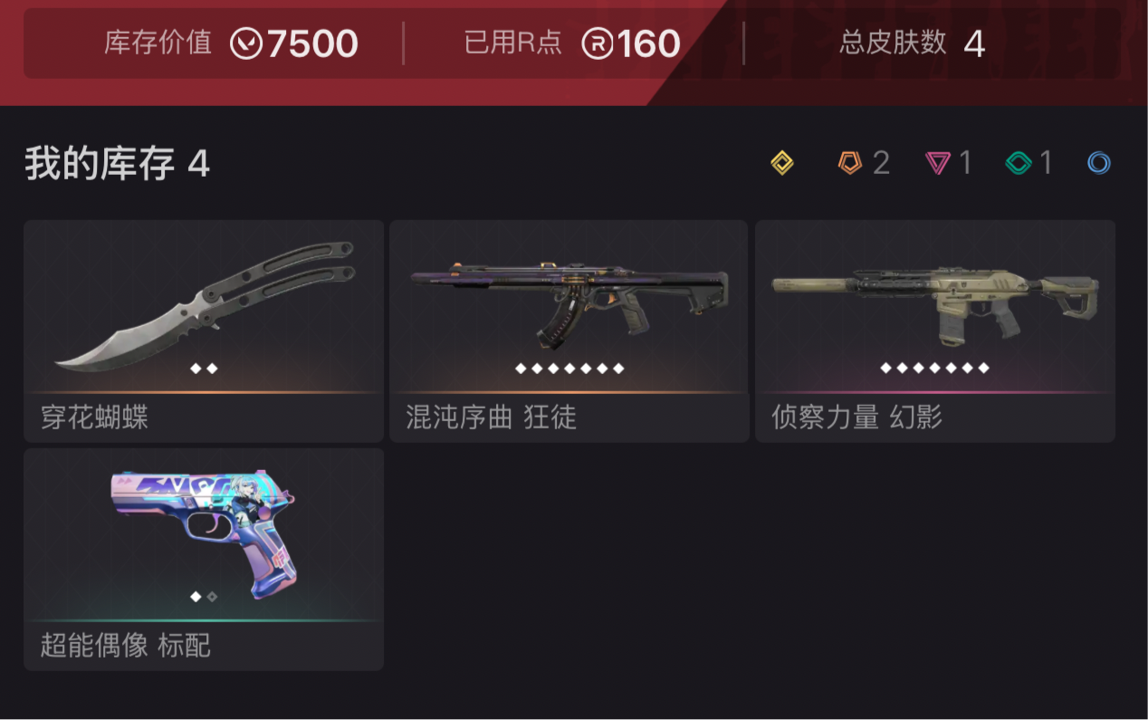 欧服 侦查幻想 混沌AK 黑市蝴蝶刀(无初邮)