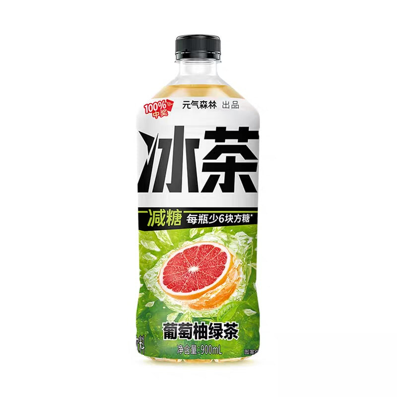 元气森林 葡萄柚冰绿茶 900ml