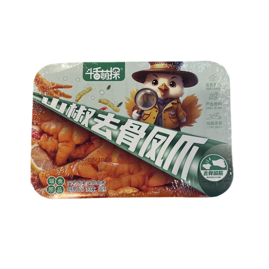 斗舌萌探山椒去骨凤爪
