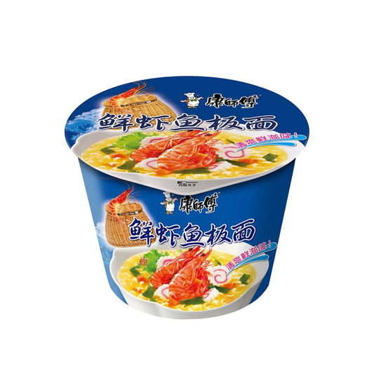 鲜虾鱼板面