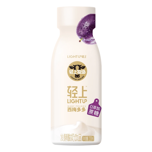 轻上0糖西梅多多酸奶 220ml