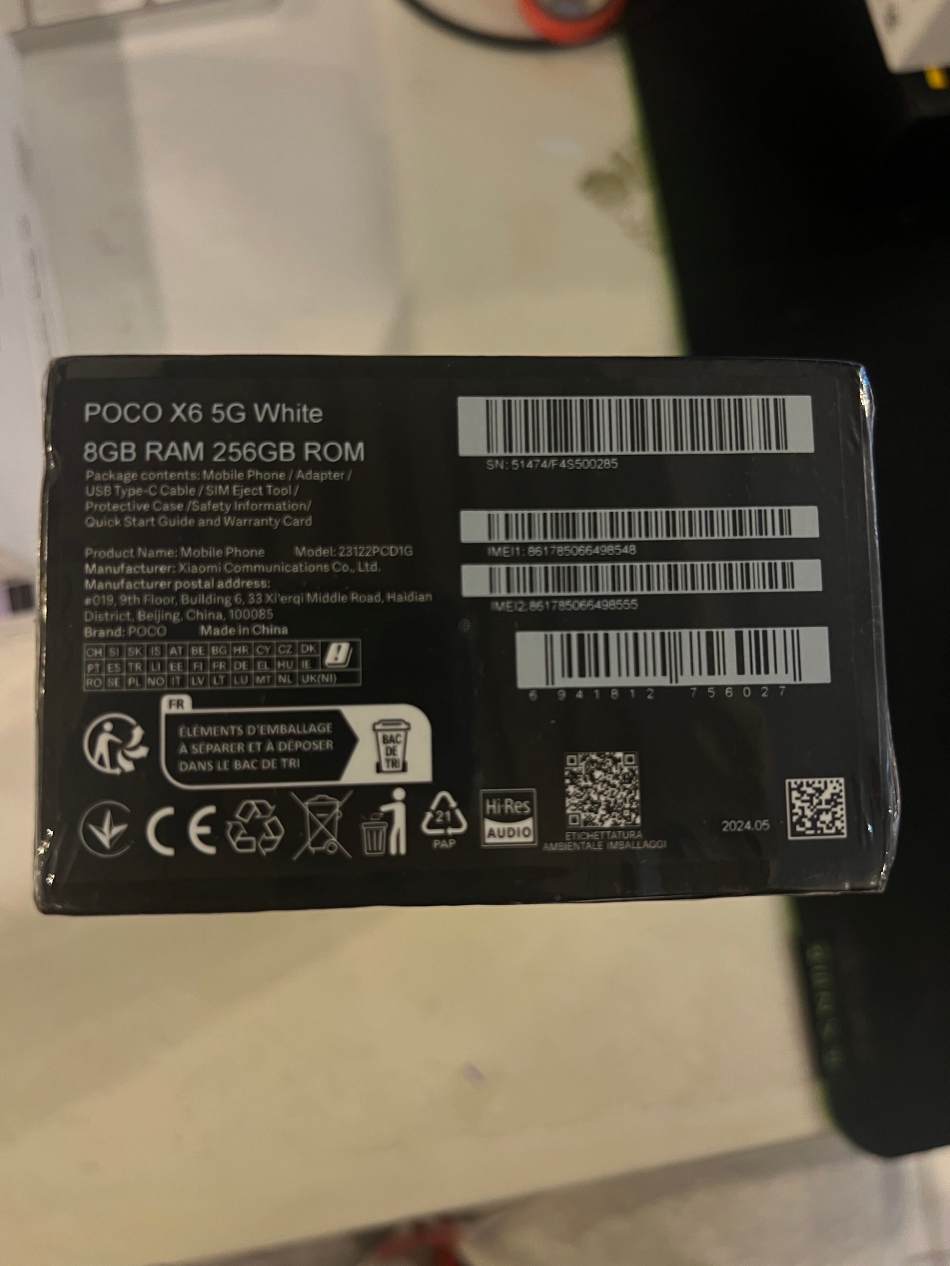 小米poco x6（全新未开封）