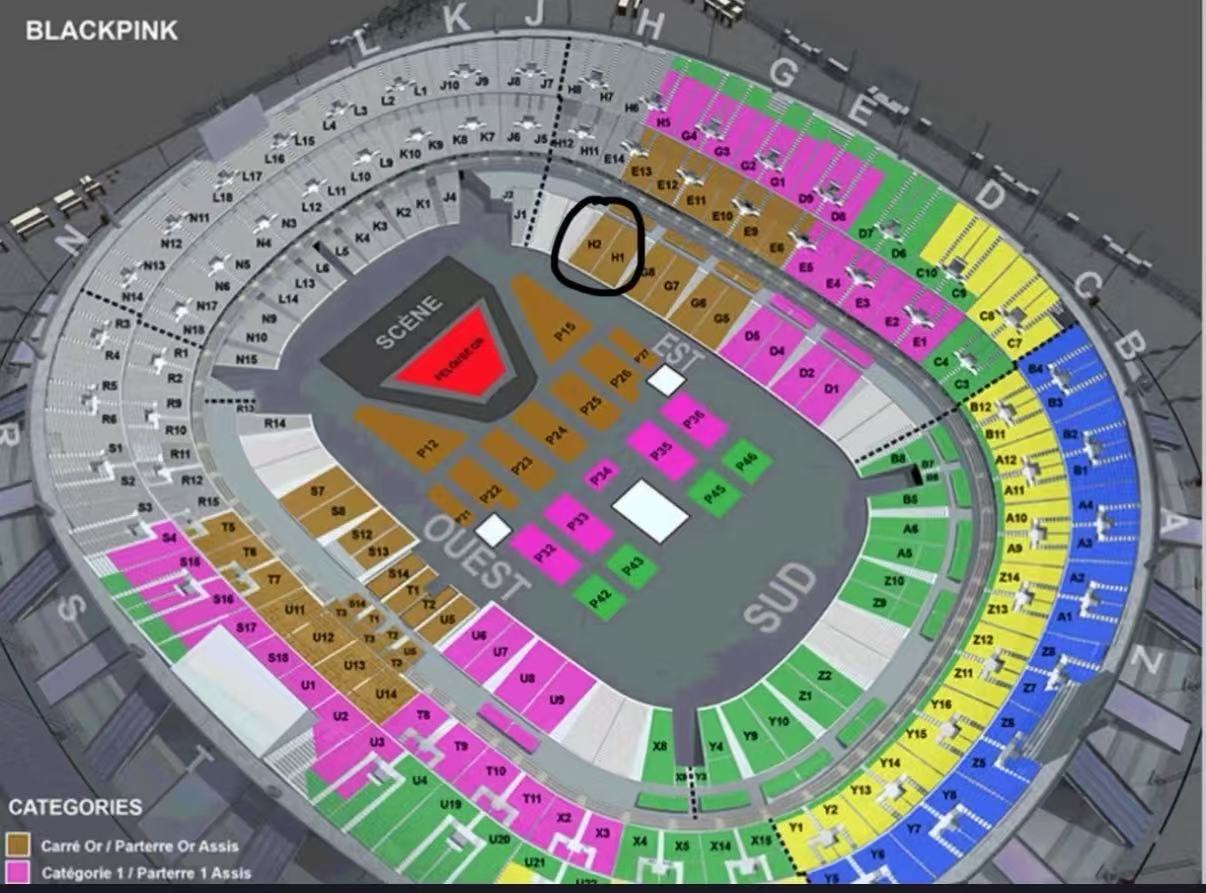 BlackPink演唱会门票H1H2连坐(价格打骨折)